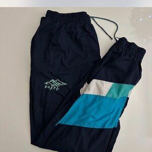 Umbro Blue Joggers with Colorblock Design